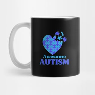 Awesome Autism for Autism awareness we wear BLUE Mug